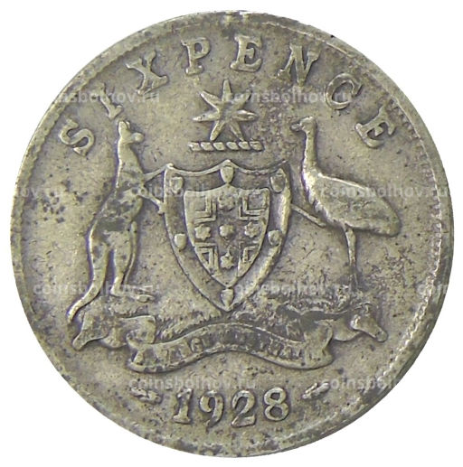 6 пенсов 1928 года Австралия