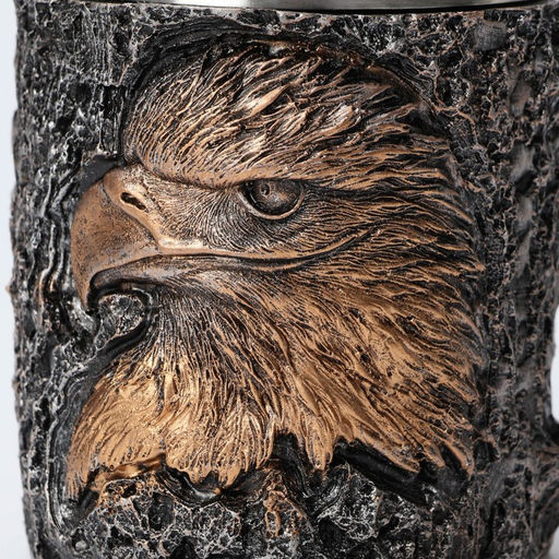 Кружка средневековая «Орёл», 400 мл, нержавеющая сталь