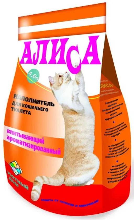 Наполнитель Алиса Ароматизированный впит. 4,6 л 1/4 00-00001078