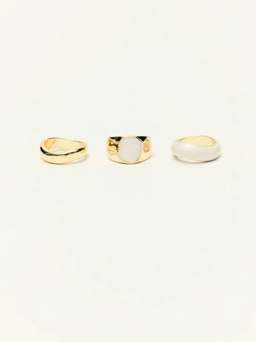 Набор колец с эпоксидной смолой / Zarina  фото 2