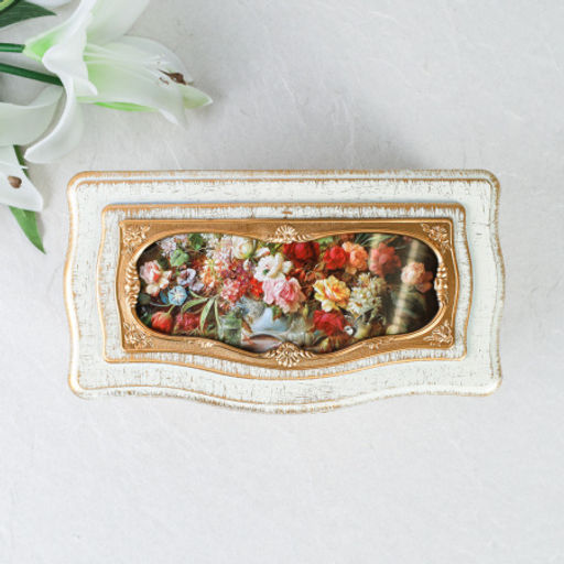 Шкатулка музыкальная 22х11х8 см бежевая / 63313E /уп 24/пластик - Галеонтрейд фото 4