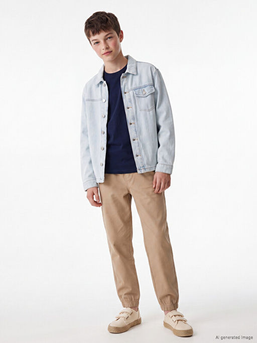 Erkek ?ocuk Gabardin Jogger Pantolon