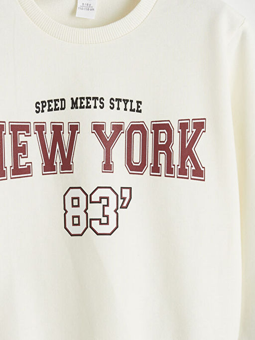 New York Bask?l? Erkek ?ocuk Sweatshirt