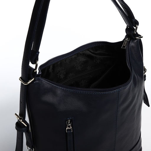 Сумка-мешок на молнии, цвет синий - Simaland фото 9