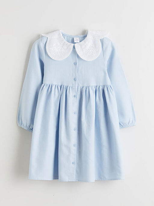 Bebe Yaka K?z Bebek Elbise