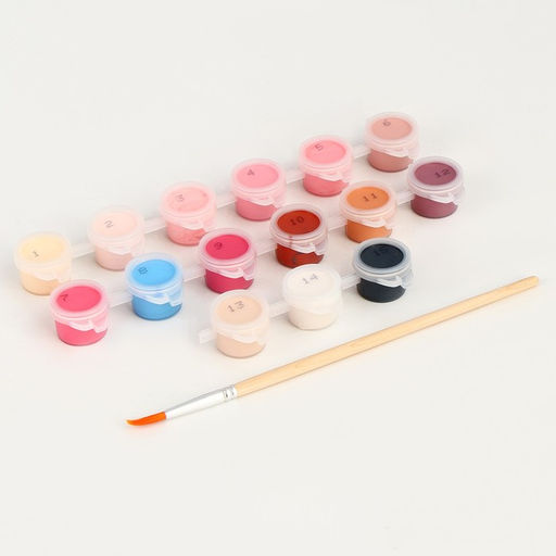 Картина по номерам для детей Блондинка в розовом, 20?30 см