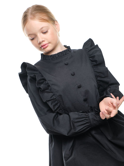 Платье черное нарядное для девочки 33-24251 черный - Mini maxi фото 29