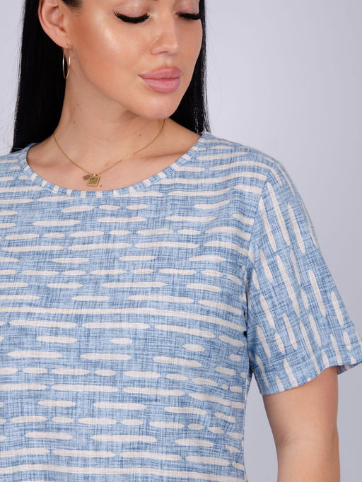 Платье "Делия" штрих, трикотаж