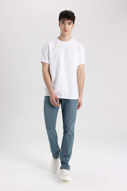 Pedro Slim Fit Джинсовые брюки узкого кроя с нормальной талией и узкими штанинами - Defacto фото 2