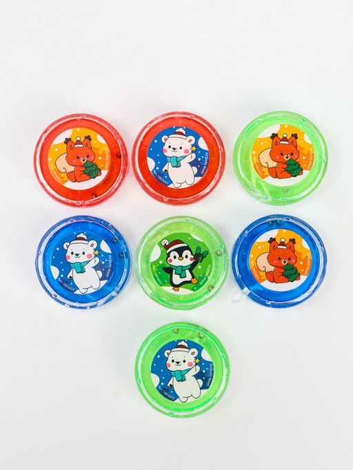 Цена за 2 шт. Йо-Йо Новый год. Зверята, d=5.5 см - Funny toys фото 5