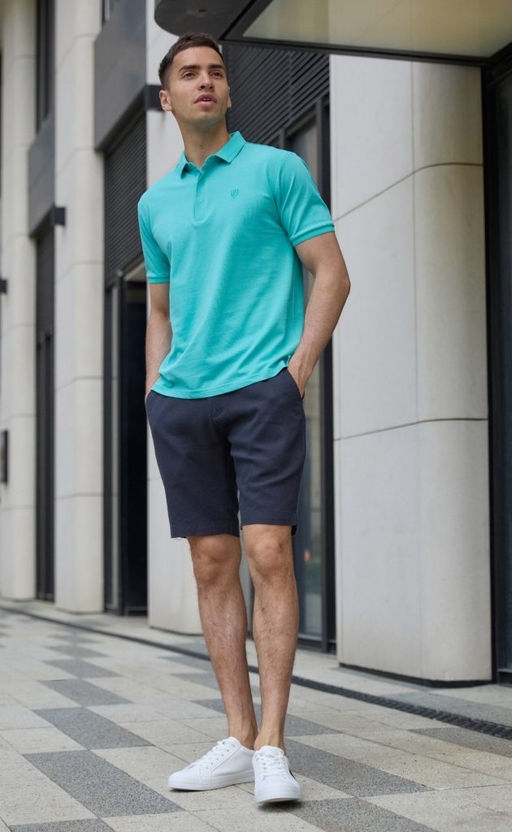 Шорты мужские льняные F111-0960-1 тёмно-серые