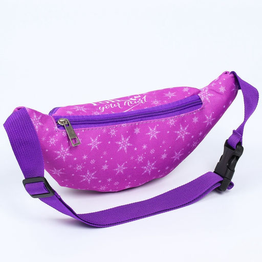 Сумка поясная детская для девочки, 25×6×13 см, Холодное сердце