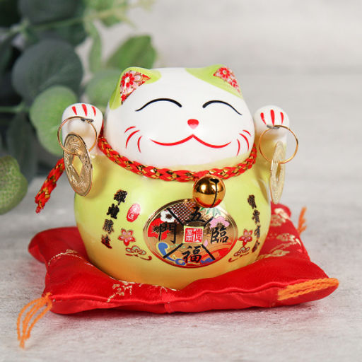 Копилка Кот манэки-нэко на коврике 8 см / 201 /уп 150/ - ГалеонТрейд фото 7