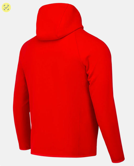 Худи на молнии Jogel NATIONAL Essential Hooded FZ Jacket, красный  фото 5