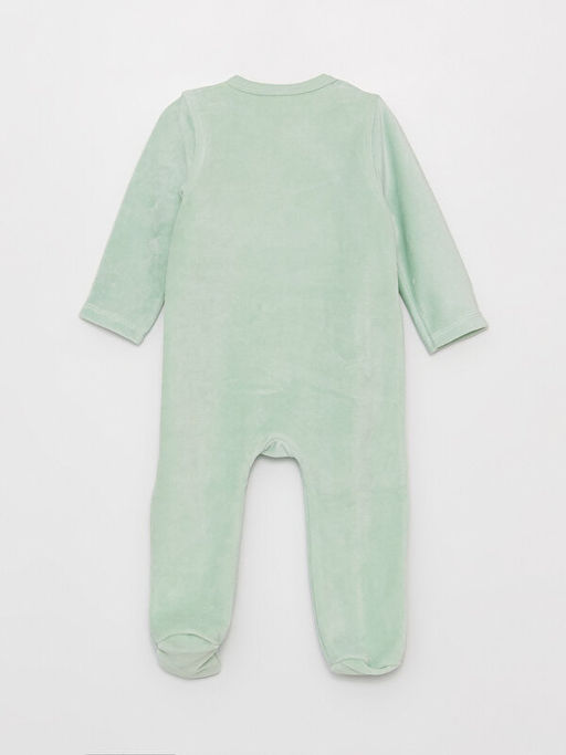 Bisiklet Yaka Nak?? Detayl? Kadife K?z Bebek Tulum(0-12 Ay Patikli, 12 Ay+ Patiksiz) - Waikiki фото 3