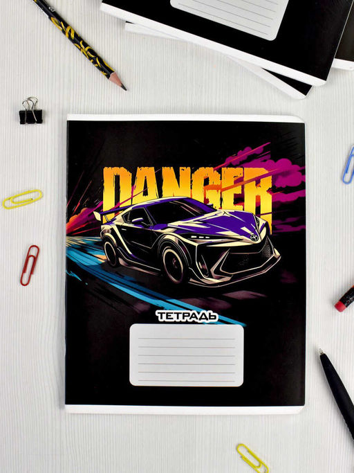 Тетрадь школьная ученическая, 24 л, клетка, арт. 66694/ 20 ОГНЕННАЯ ТАЧКА /А5+, мягкий переплёт (2 скобы), обложка - выборочный УФ-лак, мелованный картон 190 г/м?, Упаковка Ассорти/