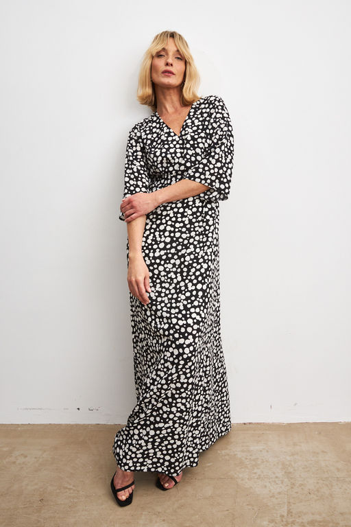 Платье 156708 (черно-белый)