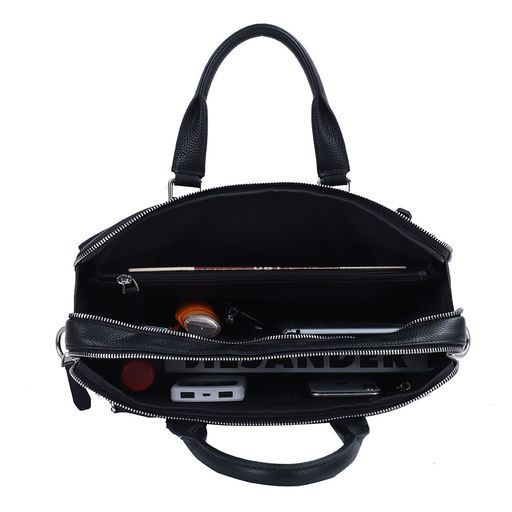 Мужская сумка, кожа, MIRONPAN 883293 Черный