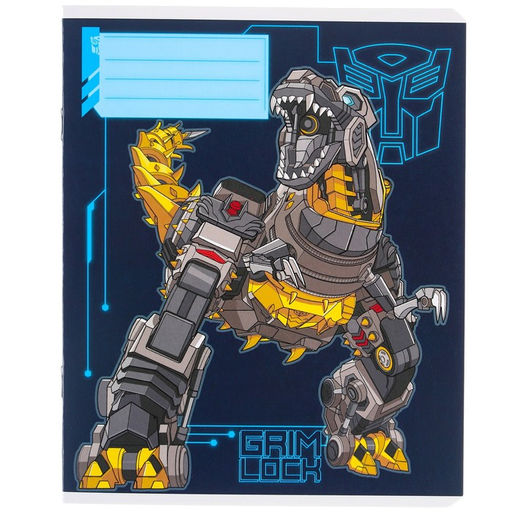 Цена за 10 шт. Тетрадь 12 листов, линейка, Трансформеры, 5 видов МИКС, Transformers - Hasbro фото 9