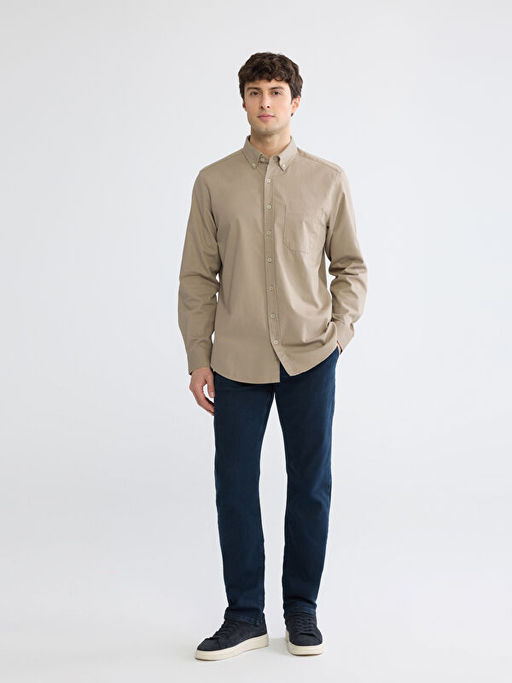 Regular Fit Gabardin Erkek G?mlek