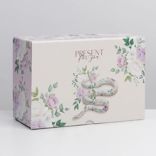 Коробка‒пенал, упаковка подарочная, «Present for you», 22 х 15 х 10 см