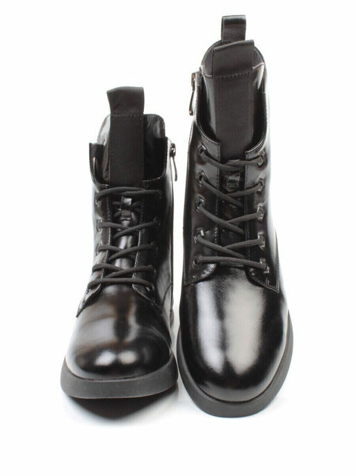 01-CH6315-21B100M BLACK Ботинки демисезонные женские (натуральная кожа, байка) - Фабричный китай фото 14