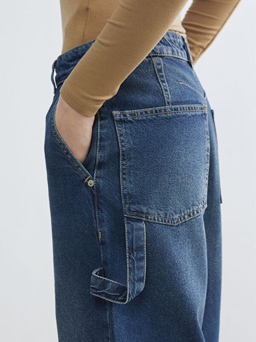 Barrel Fit Kad?n Jean Pantolon