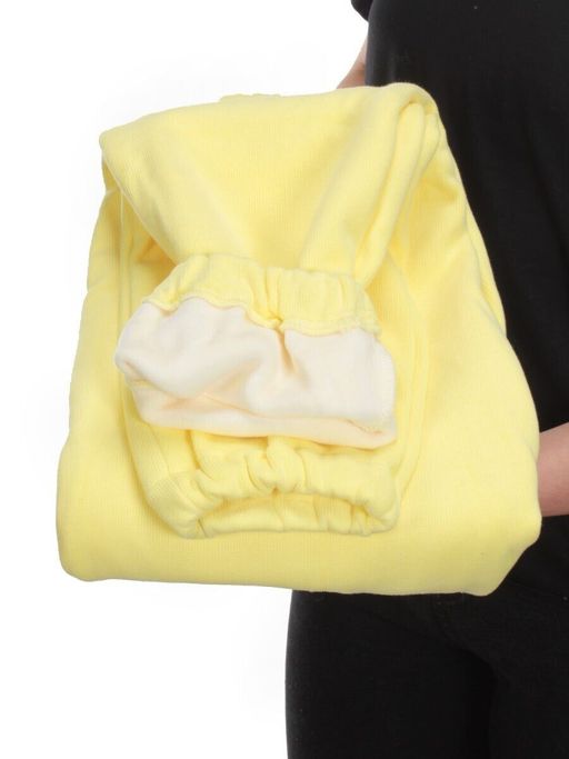 06 YELLOW Брюки спортивные женские на флисе (100% хлопок) 7986