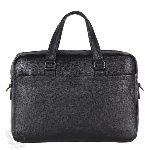 Портфель мужской кожаный 8272-8QH black Heanbag в Новосибирске