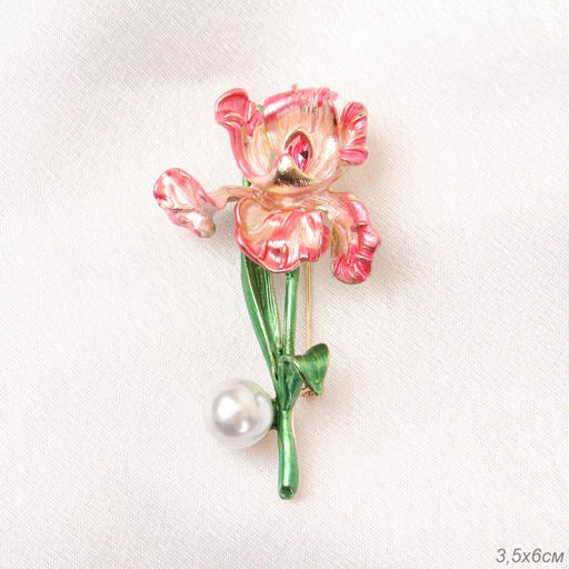 Брошь Ирис / 5351 P /уп 12/