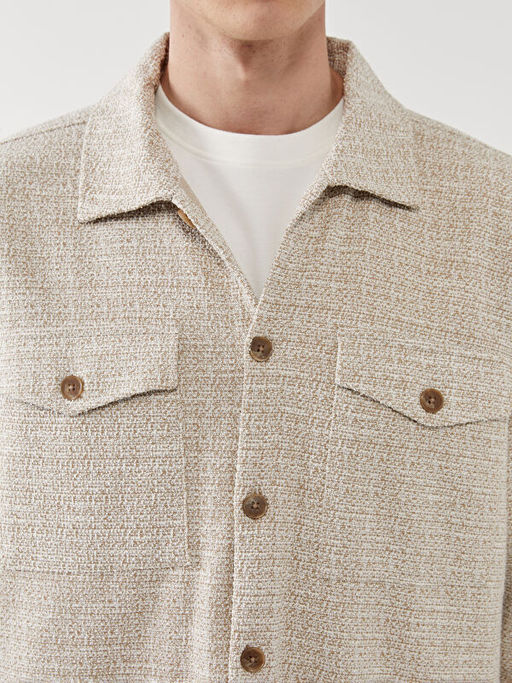 Regular Fit Uzun Kollu Erkek G?mlek Ceket