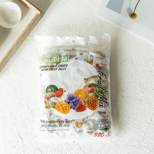 Молочные ириски с желейной начинкой ФРУКТОВЫЙ МИКС FRU TI MI, 320 гр