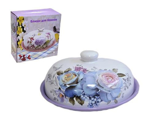 Блюдо для блинов "Сиреневый букет", арт. НС604-Р85, НС620-Р85 (64575)