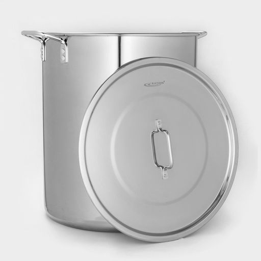 Котёл Катунь «Общепит», 50 л, d=40 см, h=45 см, с крышкой, нержавеющая сталь, хромированная