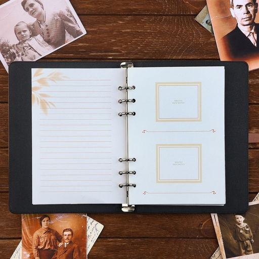 Родословная книга со встроенной флешкой 16 Gb «Книга всей семьи», 17.5×23 см.