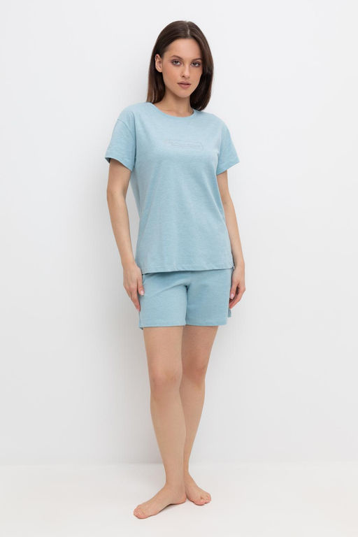 Е 40012/голубой шорты жен