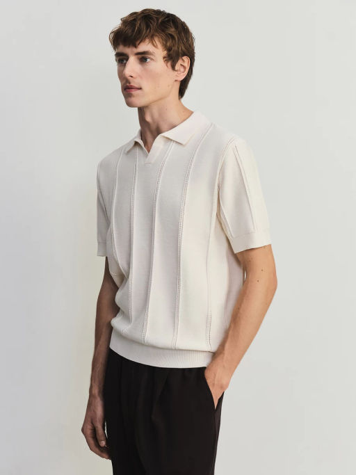 Джемпер поло фактурной вязки ZR2605043306-2 / Zarina