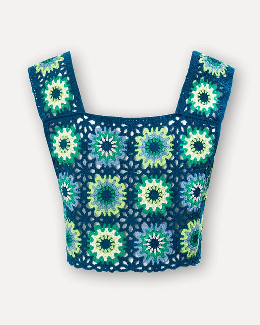 Укороченный ажурный топ - Incity фото 7