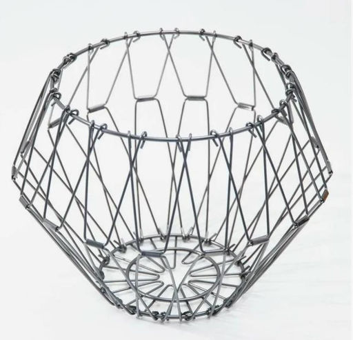 Удивительная Фруктовница металлическая складная ваза для фруктов, хром - Aopen фото 4