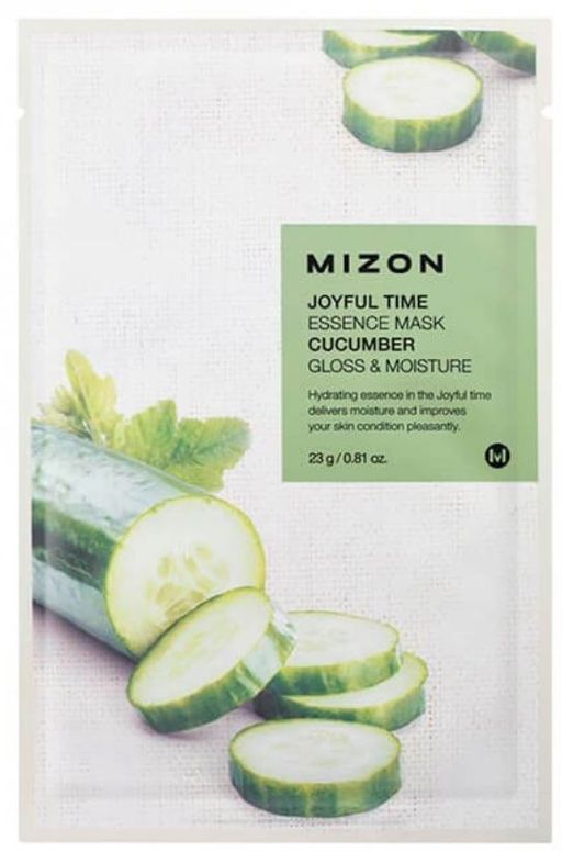 1ШТ MIZON  Тканевая маска для лица с экстрактом огурца