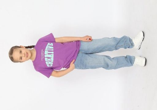 CRB wear/ HSJG 63847-44 Футболка для девочки,фиолетовый/Ex.Cherubino  фото 3