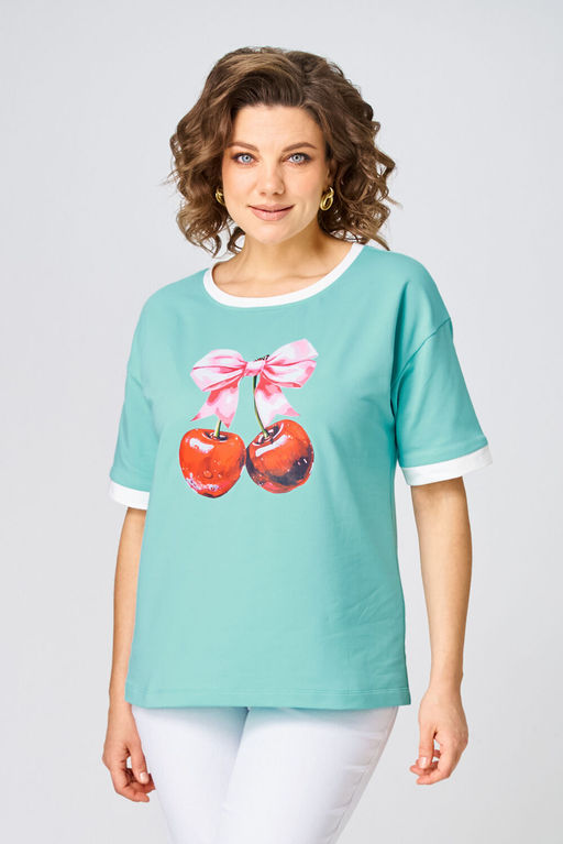 Джемпер Rumoda 2285 бирюзовый  фото 10