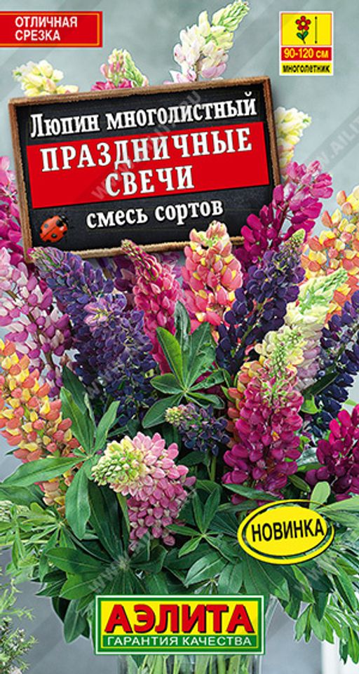 Люпин Праздничные свечи, смесь сортов (2025)