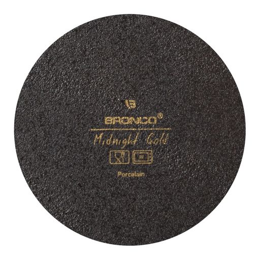 НАБОР ТАРЕЛОК ОБЕДЕННЫХ BRONCO MIDNIGHT GOLD 2 ШТ. 26,5 СМ (КОР=12НАБ.)  фото 4