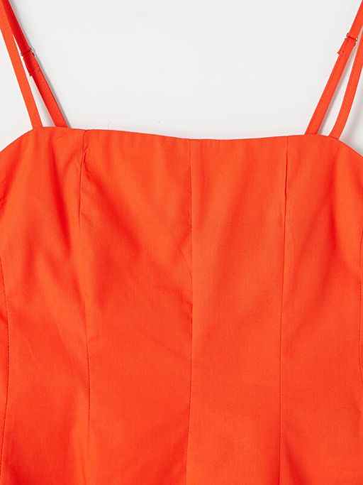 Kare Yaka ?p Ask?l? Peplum Bluz