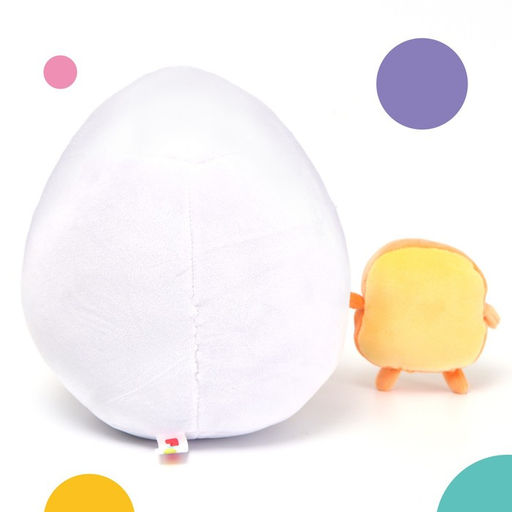 Мягкая игрушка Яичко с хлебушком, яйцо  21 см, хлеб  8 см - POMPOSHKI фото 2