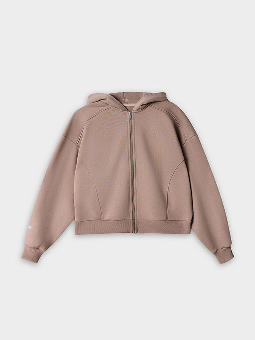 Толстовка женская бежевая на молнии - Mark formelle фото 5