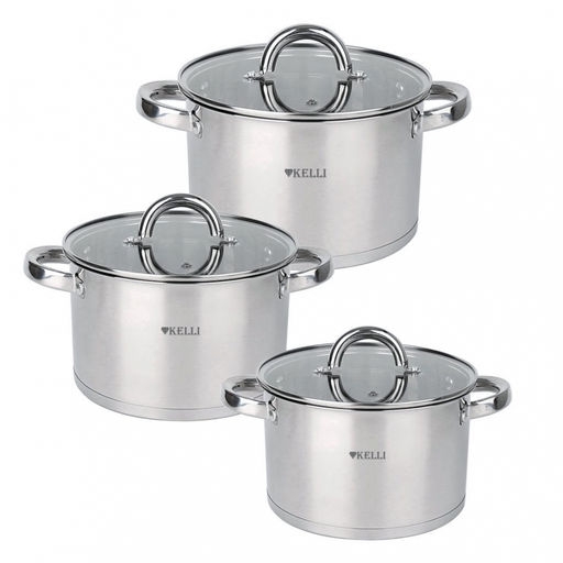Набор посуды нерж. "Kelli" 6 пр, арт. KL-4701