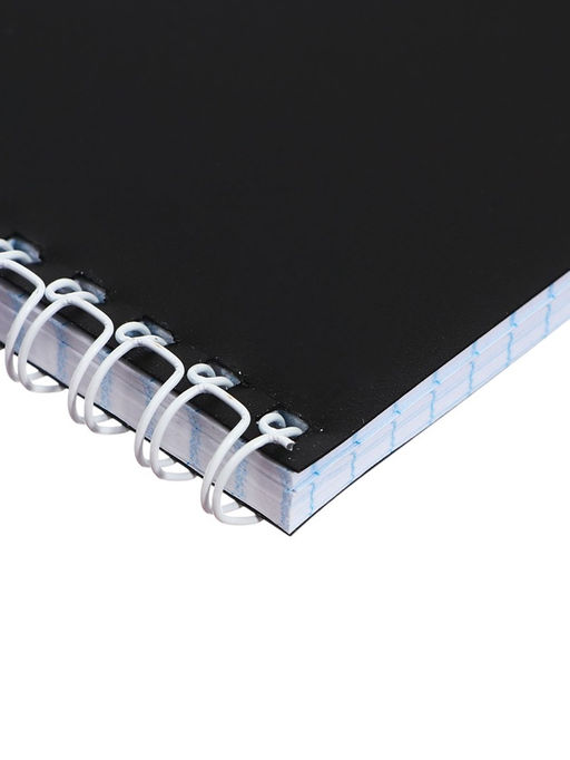 Цена за 2 шт. Блокнот А6, 80 листов в клетку на гребне Calligrata, пластиковая обложка, чёрный