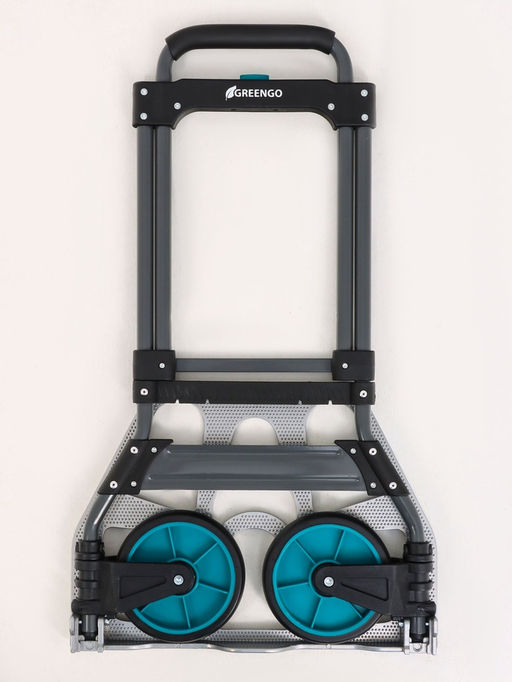 Тележка ручная хозяйственная, двухколёсная, нагрузка до 100 кг, складная, грузовая, Greengo  фото 12
